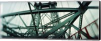 Framed Low angle view of a suspension bridge, Williamsburg Bridge, New York City, New York State, USA