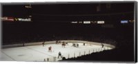 Framed Group of people playing ice hockey, Chicago, Illinois, USA