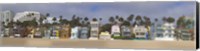 Framed Houses on the beach, Santa Monica, Los Angeles County, California, USA