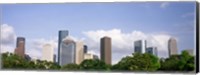 Framed Wedge Tower, ExxonMobil Building, Chevron Building from a Distance, Houston, Texas, USA