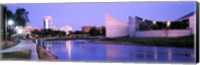 Framed Buildings at the waterfront, Arkansas River, Wichita, Kansas, USA