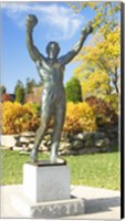 Framed Statue of Rocky Balboa, Philadelphia Museum of Art, Benjamin Franklin Parkway, Fairmount Park, Philadelphia, Pennsylvania, USA