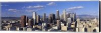 Framed Daylight Skyline, Los Angeles, California, USA