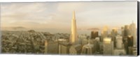 Framed USA, California, San Francisco, Skyline with Transamerica Building