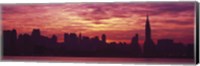 Framed Hudson River New York, NYC, New York City, New York State, USA