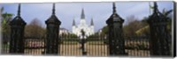 Framed Facade of a church, St. Louis Cathedral, New Orleans, Louisiana, USA