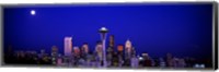 Framed Moonrise, Seattle, Washington State, USA