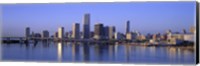 Framed Skyline Miami FL USA