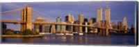 Framed Bridge over a river, Brooklyn Bridge, Manhattan, New York City, New York State, USA