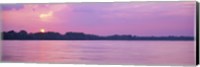 Framed Sunset Mississippi River Memphis TN USA