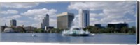 Framed Buildings at the waterfront, Lake Eola, Orlando, Florida, USA