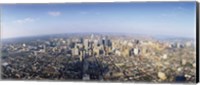 Framed Bird's eye view of a city, Philadelphia, Pennsylvania