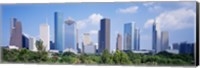 Framed Houston Skyline, Texas