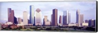 Framed Houston, Texas Skyline