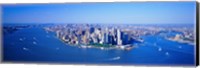 Framed Aerial Lower Manhattan New York City NY