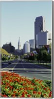 Framed Buildings in a city, Benjamin Franklin Parkway, Philadelphia, Pennsylvania, USA