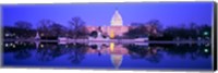 Framed Christmas, US Capitol, Washington DC, District Of Columbia, USA