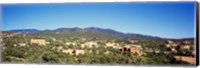 Framed High angle view of a city, Santa Fe, New Mexico, USA
