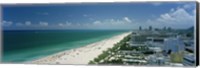 Framed City at the beachfront, South Beach, Miami Beach, Florida, USA