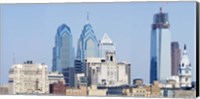 Framed Skyscrapers in a city, Philadelphia, Philadelphia County, Pennsylvania, USA