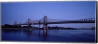 Framed Queensboro Bridge Over East River, Manhattan (blue sky)