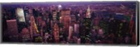 Framed Manhattan at dusk, New York City, New York State