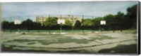 Framed Basketball court in a public park, McCarran Park, Greenpoint, Brooklyn, New York City, New York State, USA