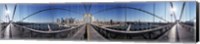 Framed 360 Degree View of the Brooklyn Bridge