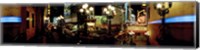 Framed 360 degree view of a city lit up at night, Broadway, Manhattan, New York City, New York State, USA