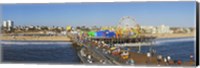 Framed Amusement park, Santa Monica Pier, Santa Monica, Los Angeles County, California, USA