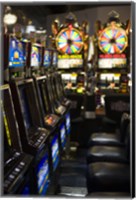 Framed Slot machines at an airport, McCarran International Airport, Las Vegas, Nevada, USA