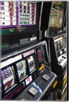 Framed Slot machines at an airport, McCarran International Airport, Las Vegas, Nevada, USA