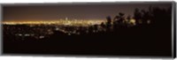 Framed Los Angeles, California Cityscape at Night