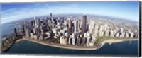 Framed Aerial view of a city, Chicago, Cook County, Illinois, USA 2010