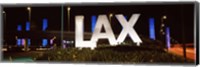 Framed Neon sign at an airport, LAX Airport, City Of Los Angeles, Los Angeles County, California, USA