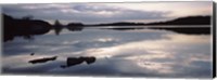 Framed Reflection of clouds in a lake, Loch Raven Reservoir, Lutherville-Timonium, Baltimore County, Maryland