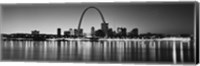 Framed Black and white view of St. Louis, Missouri