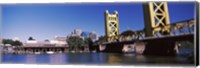 Framed Tower Bridge, Sacramento, CA, USA