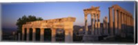 Framed Turkey, Pergamum, temple ruins