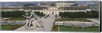 Framed Garden in front of a palace, Belvedere Gardens, Vienna, Austria