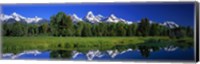 Framed Teton Range Grand Teton National Park WY USA