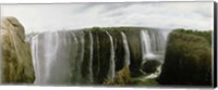 Framed Water falling into a river, Victoria Falls, Zimbabwe, Africa