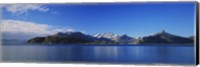 Framed Lake on mountainside, Sorfolda, Bodo, Nordland, Norway