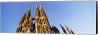 Framed Low angle view of a church, Sagrada Familia, Barcelona, Spain