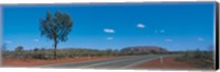 Framed Road Ayers Rock Uluru-Kata Tjuta National Park Australia
