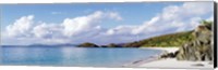Framed High angle view of the beach, Trunk Bay, St John, US Virgin Islands
