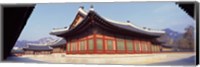 Framed Courtyard of a palace, Kyongbok Palace, Seoul, South Korea, Korea