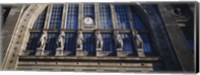 Framed Low angle view of statues on a railroad station building, Gare Du Nord, Paris, France