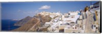 Framed City on a cliff, Santorini, Cyclades Islands, Greece