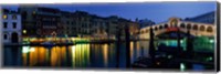 Framed Grand Canal and Rialto Bridge Venice Italy